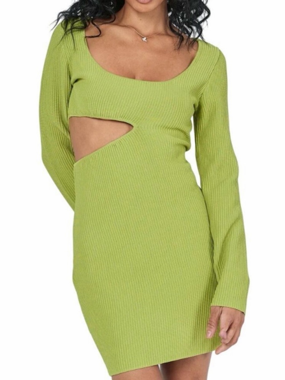 Princess Polly Giana Long Sleeve Cut Out Mini Dress~ Size XS/S~ NWT